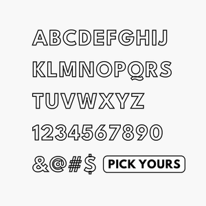 Jumbo 3D Tinsel Fringe Letters & Numbers - For Purchase