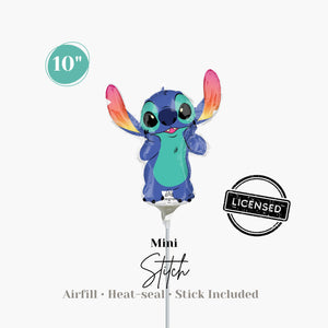 Licensed mini Disney character Stitch balloons