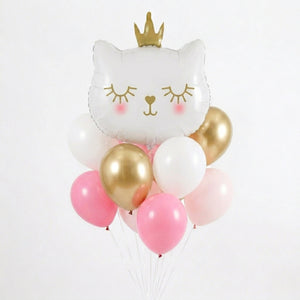 Princess Cat Balloon and Cake Combo | GenWoo Shop x Hokkaido Cake