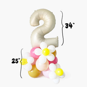 Two Groovy Number 2 Balloon Tower