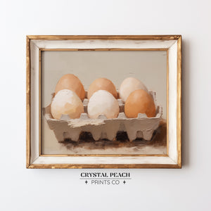 Eggs in Carton Digital Print