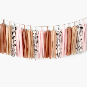 Pink Puppy Paws Tassel Garland - Pet Dog and Cat Girl Birthday Party Decoration