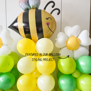 White Daisy Mylar Balloon 20in