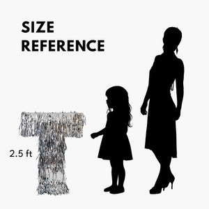 Silver Jumbo 3D Tinsel Fringe Letters & Numbers – Rental (Ottawa, Gatineau)