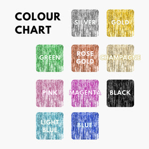 Jumbo 3D Tinsel Fringe Letters & Numbers - For Purchase