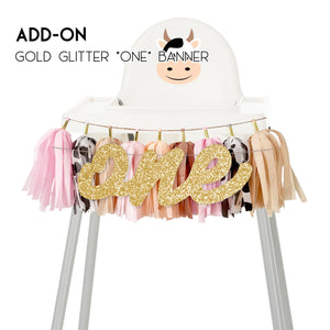 Moo Moo Cowgirl High Chair Garland