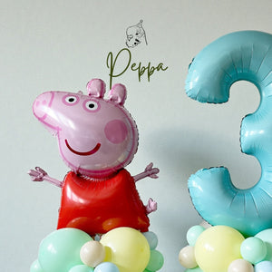 Balloon Tower Set with Licensed Peppa Pig Balloon