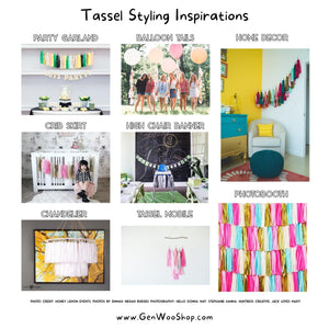 Baby Gender Reveal Tassel Garland