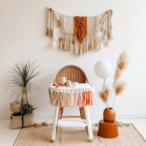Terra Cotta Boho High Chair Garland