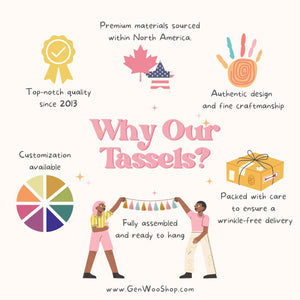 Funky Monsters Tassel Garland