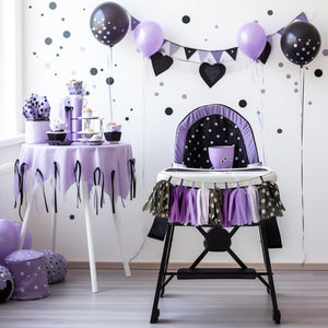 Purple Witch High Chair Garland