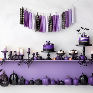 Purple Witch Party Tassel Garland