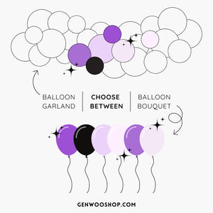 Purple Witch Party Balloon Kit