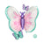 Flutters Butterfly Foil Balloon 29-inch - Spring Garden Butterfly Party Balloon Decorations, Girls Birthday Party Supplies, Easter Party Decor