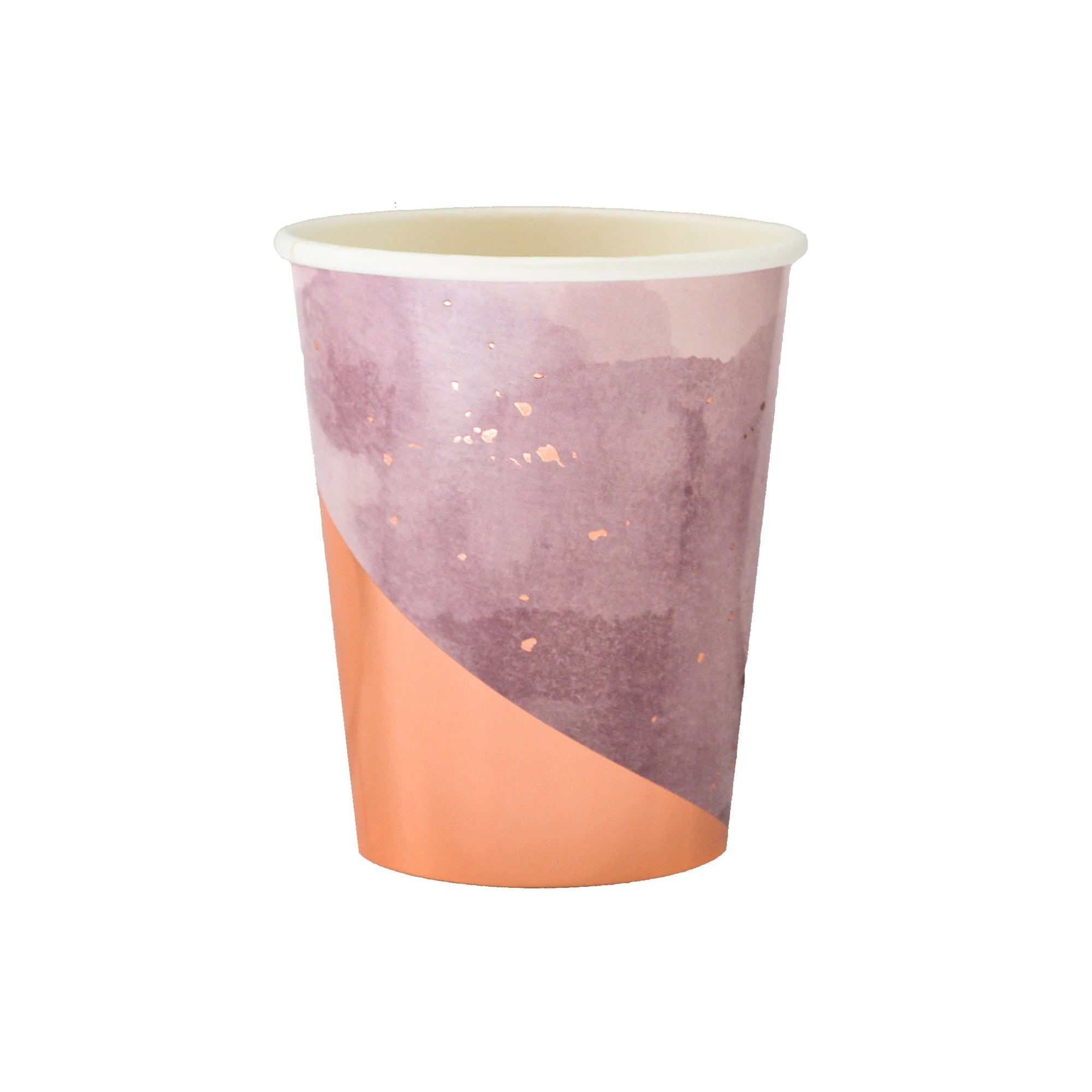 Amethyst - Light Purple Watercolor Paper Cups - Harlow and Grey - Rose Gold Modern Bridal Shower, Girl Baby Shower, Girls Birthday Party Paper Cups, Bohemian Birthday Party, BohoParty Cups