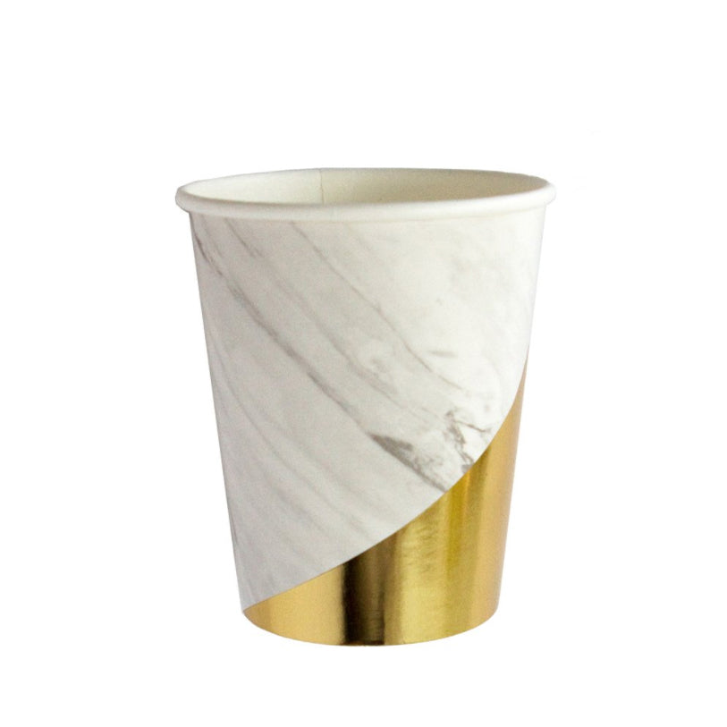 Marble & Gold Paper Cup