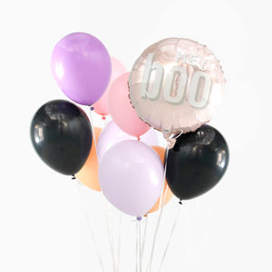 Blush Halloween HEY BOO Balloon Bouquet - Halloween Kids Party Decoration