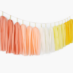 Boho Sunshine Tassel Garland - Bohemian Sun Birthday Party Decoration, Boho Sun Nursery Decor, Boho Baby Shower
