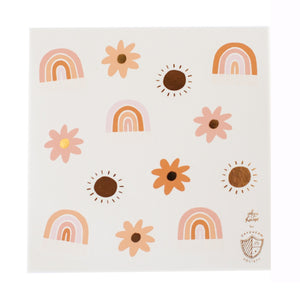 Boho Rainbow Sticker Set - Retro Groovy Party Favors
