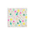Merry + Bright Rose Napkins Large - Cute Christmas Napkins in Pink, Yellow, Green Gold, GenWoo Shop Holiday Tableware Daydream Society