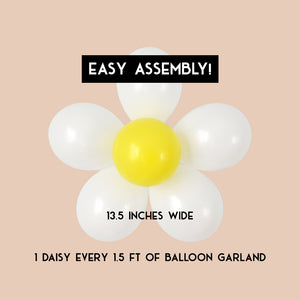 Rainbow Daisy Balloon Garland Kit