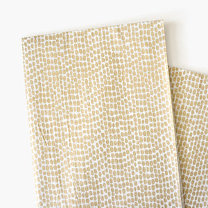 Gold Pebbles Patterned Tissue Paper - Modern Gold Christmas Holiday Gift Wrapping - Bridal Shower Gift Wrap