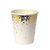 Gold Confetti Paper Cup