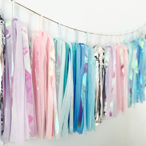 Iridescent Winter Princess Tassel Garland