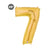 Jumbo Gold Number 7 Foil Balloon 40-inch