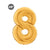 Jumbo Gold Number 8 Foil Balloon 40-inch