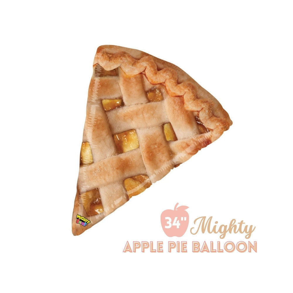 Mighty Apple Pie Foil Balloon 34" - Fall Thanksgiving Harvest Birthday Party Balloon Decor