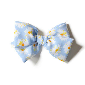 Blue Daisy Floral Girls Hair Bows Hair Accessories Genbow Club