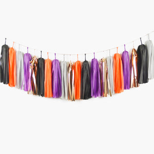 Rose Gold Halloween Tassel Garland - Rose Gold Halloween Decoration, Wall Hanging, Traditional Halloween Decor GenWoo Shop