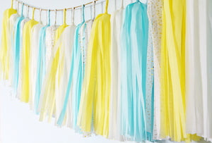 Bubble Bath Party Tassel Garland