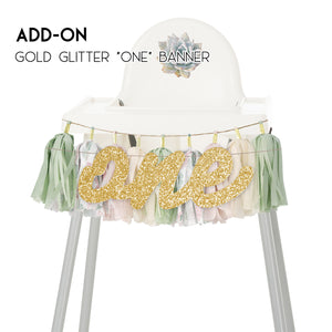 Succulents High Chair Garland