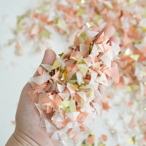 Terra Cotta Boho Handcut Confetti - Bohemian Wedding Confetti, Boho Bridal Shower, Boho Rainbow Birthday Party Confetti - GenWoo Shop Ottawa Canada