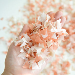 Biodegradable Terra Cotta Boho Handcut Confetti - Bohemian Wedding Confetti, Boho Bridal Shower, Boho Rainbow Birthday Party Confetti - GenWoo Shop Ottawa Canada