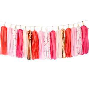 Valentines Tassel Garland