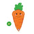 Cute Carrot Foil Balloon 31-inch