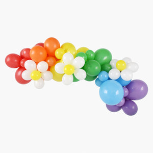 Rainbow Daisy Balloon Garland Kit