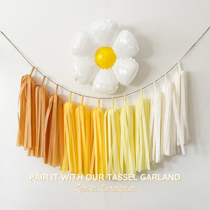 Small White Daisy Balloon 19in Air-fill Only