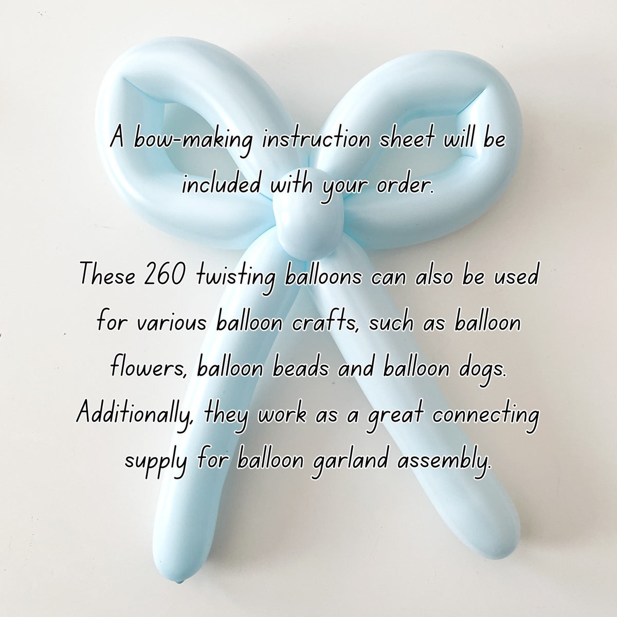 Baby Blue 260 Twisting Balloons