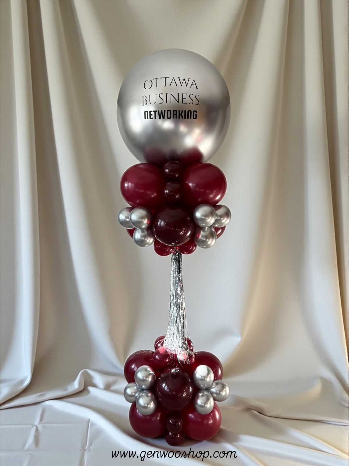 Logo Balloon Column for Corporate Events [Hourglass Style] - Ottawa Local