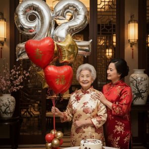 Chinese Birthday Number Balloon Bouquet with Chinese Characters – Ottawa Local