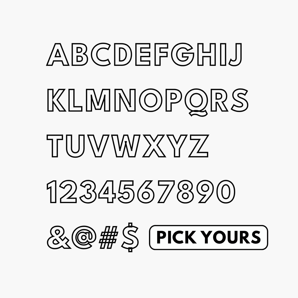 Jumbo 3D Tinsel Fringe Letters & Numbers - For Purchase