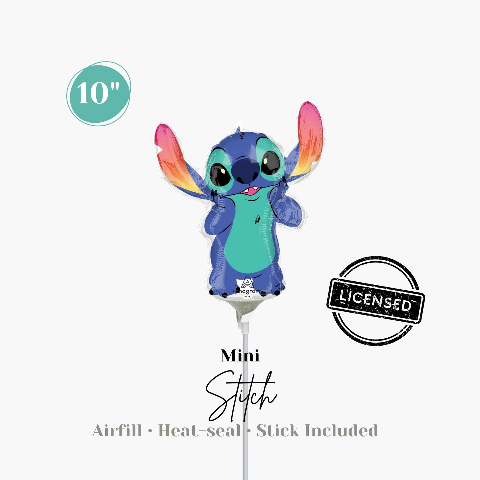 Licensed mini Disney character Stitch balloons