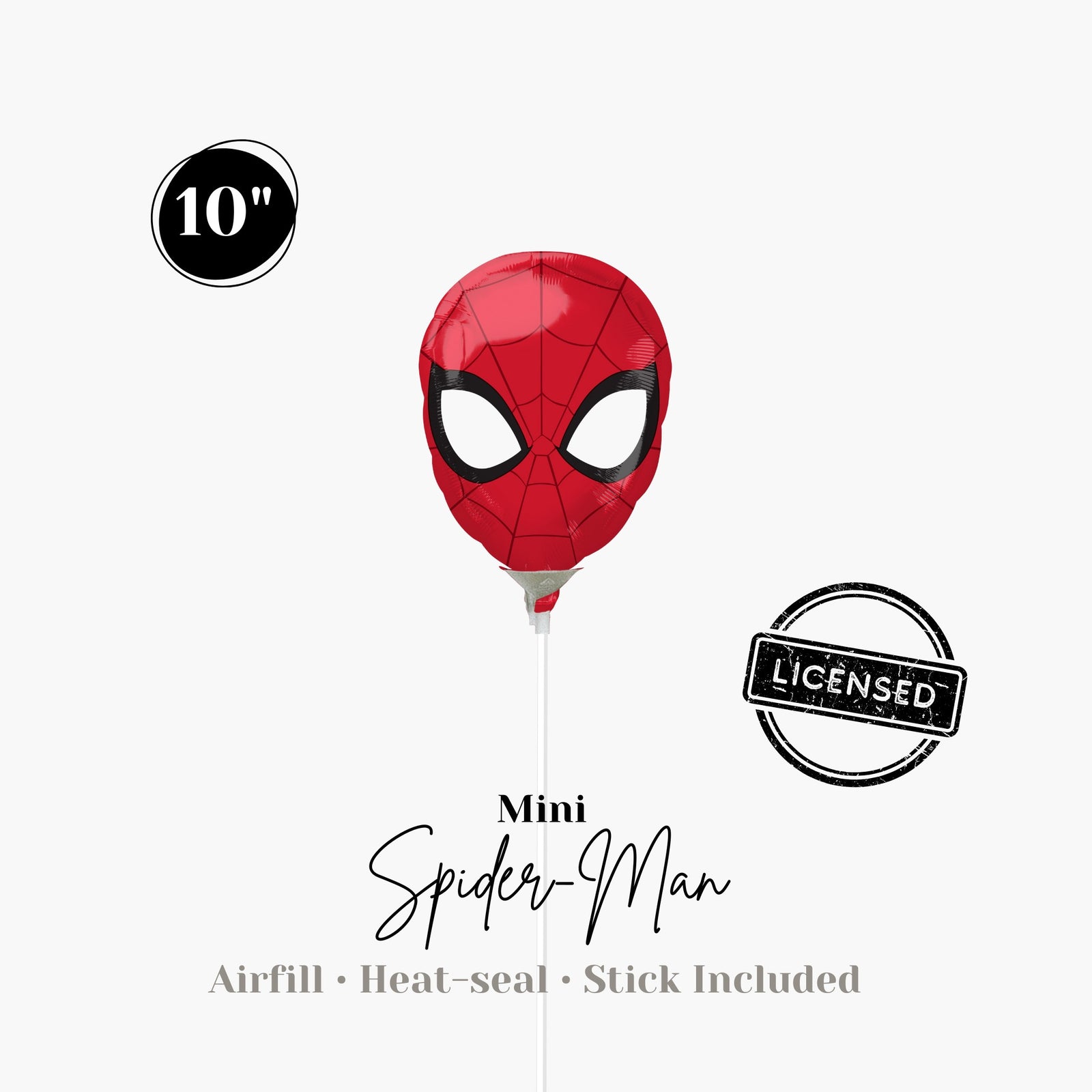 Licensed Red Spider-Man balloon