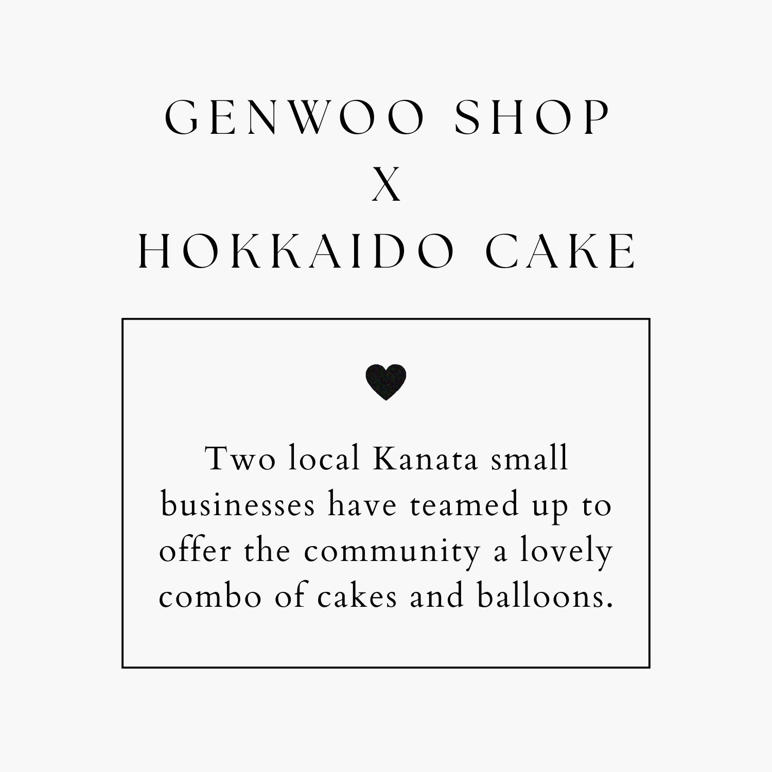 Princess Cat Balloon and Cake Combo | GenWoo Shop x Hokkaido Cake