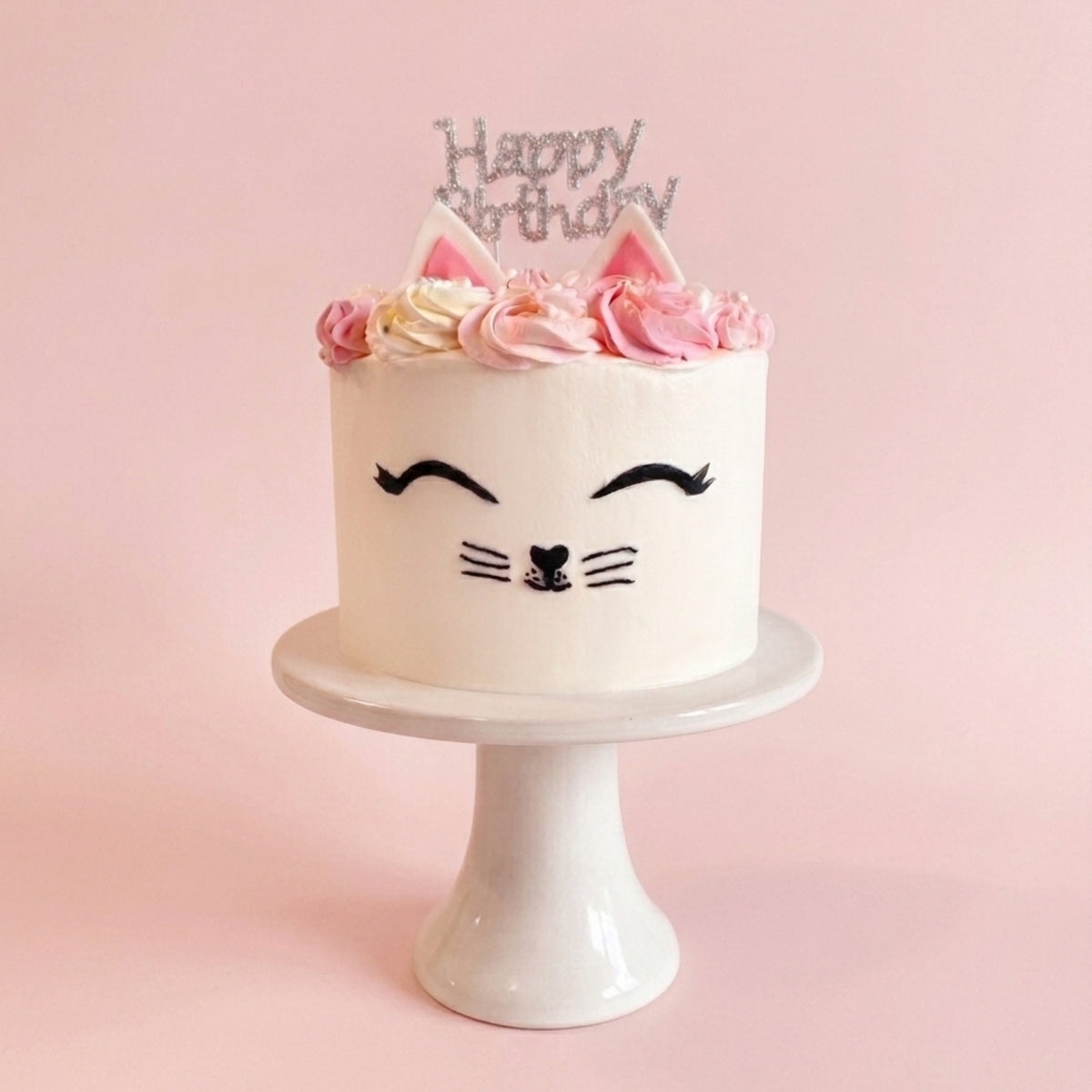 Princess Cat Balloon and Cake Combo | GenWoo Shop x Hokkaido Cake
