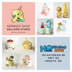 Princess Cat Balloon and Cake Combo | GenWoo Shop x Hokkaido Cake